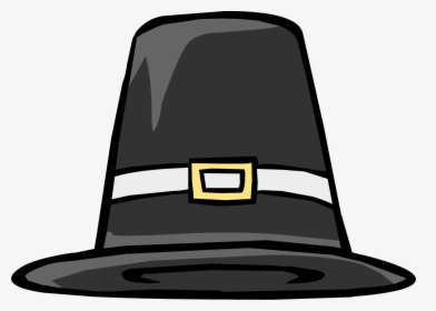 Funny Thanksgiving Clipart - Clip Art Pilgrim Hat, HD Png Download, Transparent PNG