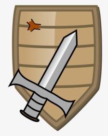 Sword, Shield, Knight, Coat Of Arms, Medieval - Animated Sword And Shield, HD Png Download, Transparent PNG