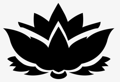 Plant,flower,leaf - Lotus Flower Silhouette Png, Transparent Png, Transparent PNG