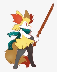 Pokémon X And Y Pokémon Emerald Dog Like Mammal Mammal - Braixen With A Sword, HD Png Download, Transparent PNG