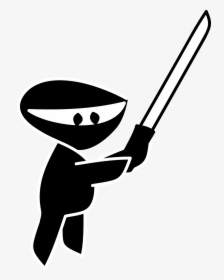 Moving Sword Free On - Ninja Clip Art, HD Png Download, Transparent PNG