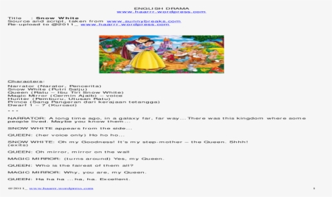 Transparent Snow White Mirror Png - Cartoon, Png Download, Transparent PNG