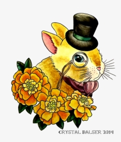 Top Hat Bunny - Cartoon, HD Png Download, Transparent PNG