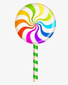 Multicolor Swirl Lollipop Png Clip Art Image - Lollipop Clipart, Transparent Png, Transparent PNG