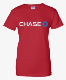 Chase Bank Gildan Ladies - Girls Red Tee Shirts Clipart, HD Png Download, Transparent PNG