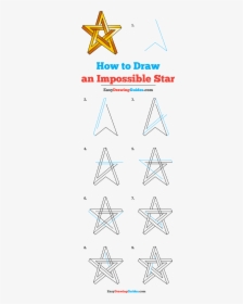 How To Draw Impossible Star - Draw An Impossible Star, HD Png Download, Transparent PNG