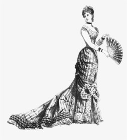 Woman Victorian Era Dress Regency Era Evening Gown - Women Victorian Era Png, Transparent Png, Transparent PNG