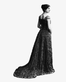 Gown Cocktail Dress Shoulder Fashion - Png Transparent Victorian Girl, Png Download, Transparent PNG