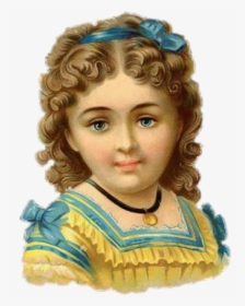 Vintage, Cute, Victorian, Girl, Woman, Antique, Page - Pintura De Menina Vitoriana, HD Png Download, Transparent PNG