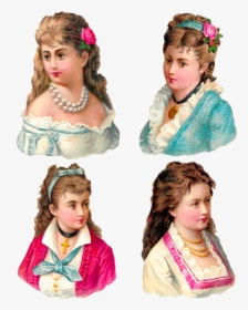 Digital Collage Sheet Victorian Women Antique Clipart - Girl, HD Png Download, Transparent PNG