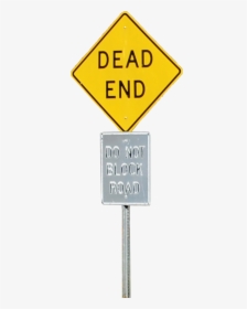 Dead End Sign Transparent, HD Png Download, Transparent PNG