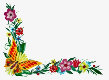 Floral Design Portable Network Graphics Flower Bouquet - Transparent Flower Corner Png, Png Download, Transparent PNG