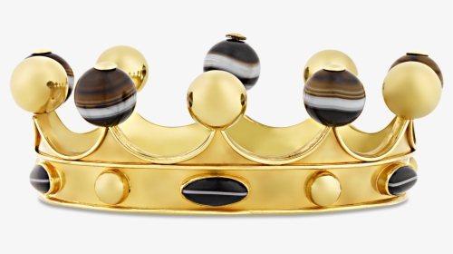 Agate And Gold Crown Bangle Bracelet - Tiara, HD Png Download, Transparent PNG