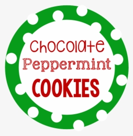 Cookie Mix In A Jar Printable Gift Tags - Chocolate Peppermint Cookies Label, HD Png Download, Transparent PNG