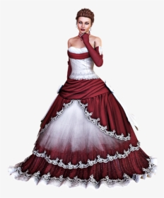 Female, Lady, Woman, Young, Happy, Girl, Attractive - Gown, HD Png Download, Transparent PNG