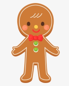 Clipart Cookies Cute - Cute Gingerbread Man Clipart, HD Png Download, Transparent PNG