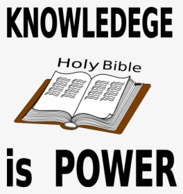 Transparent Open Bible Clip Art Png - Bible Knowledge Clipart, Png Download, Transparent PNG