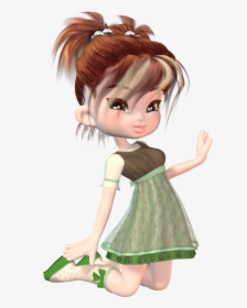 Cute Doll Cookie - Cartoon, HD Png Download, Transparent PNG