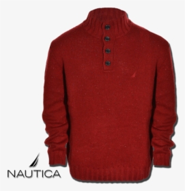 ~nautica Mens Lofty Solid Button Mock Sweater - Cardigan, HD Png Download, Transparent PNG