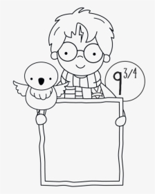 Cute Harry Potter Frame 2 Cookie Cutter - Cartoon, HD Png Download, Transparent PNG