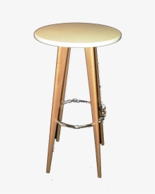 White Wooden High Table - Bar Stool, HD Png Download, Transparent PNG