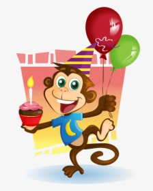 Transparent Party Noise Maker Png - Free Birthday Monkey Clipart, Png Download, Transparent PNG