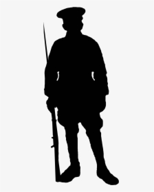 World War 1 Soldier Silhouette At Getdrawings - World War 1 Soldier Silhouette, HD Png Download, Transparent PNG