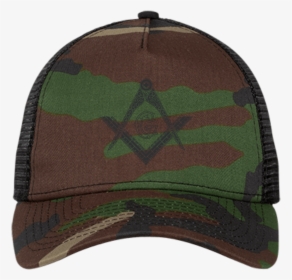 Square & Compass Black Logo Hat - Trucker Hat, HD Png Download, Transparent PNG