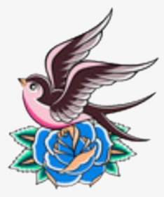 sparrow #tattoos - Old School Bird Tattoo Designs, HD Png Download ,  Transparent Png Image - PNGitem