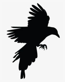 Bird Crow Eurasian Magpie Tattoo - Magpie Flying Png, Transparent Png, Transparent PNG