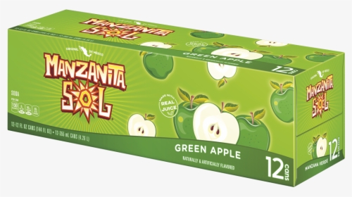 12pk Manz Sol Grn Apple - Manzanita Sol Green Apple, HD Png Download, Transparent PNG