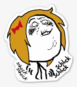 Fap Fap Schlick Chic Rage Face Sticker - Fap Meme, HD Png Download, Transparent PNG