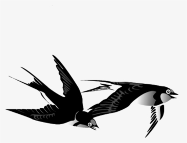 I Swallow Png - Flying Bird Ink Painting, Transparent Png, Transparent PNG