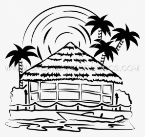 Drawing At Getdrawings Com - Tiki Bar Clipart Black And White, HD Png Download, Transparent PNG