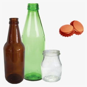 Image Of Glass Containers - Glass Bottle, HD Png Download, Transparent PNG
