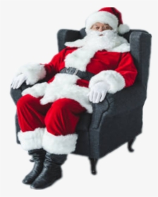 #ftestickers #santa #sit #relax #chair #christmas @danial8986 - Santa Sitting On Chair, HD Png Download, Transparent PNG