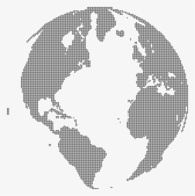 Transparent Dots Png - World Globe As Dots Png, Png Download, Transparent PNG