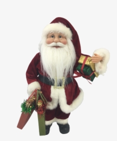 40cm Standing Santa In Red With Shopping Bags, HD Png Download, Transparent PNG