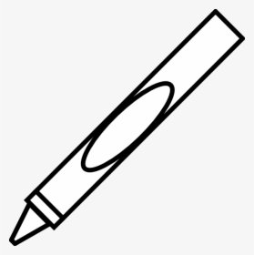 Crayons Transparent Brown - Crayon Black And White, HD Png Download, Transparent PNG