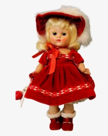 8 Inch Painted Lash Ginny Doll Debutante Red Velvet - Red Doll Png, Transparent Png, Transparent PNG
