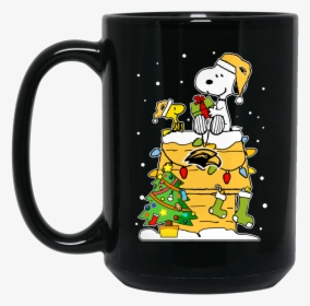 Southern Miss Golden Eagles Mug Christmas Snoopy Woodstock - Beer Stein, HD Png Download, Transparent PNG