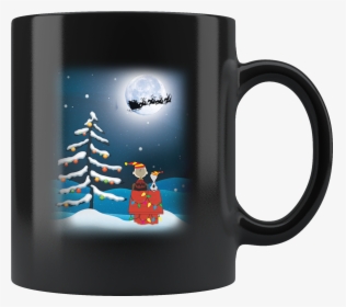 Charlie Brown And Snoopy Christmas Night Light Mug - Mug, HD Png Download, Transparent PNG
