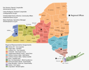 Intergovernmental & Community Affairs Region Map - New York State Economic Regions, HD Png Download, Transparent PNG