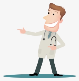 Cartoon Physician Drawing - Doctor Cartoon Transparent Background, HD Png Download, Transparent PNG