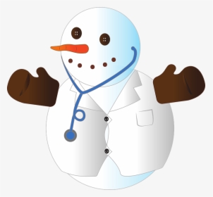 Snowman, Christmas, Doctor, Vector - Vector Graphics, HD Png Download, Transparent PNG