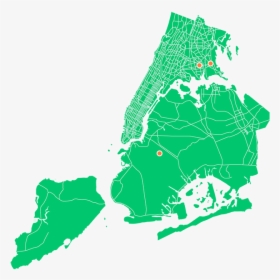 Image Description - New York City Map Outline, HD Png Download, Transparent PNG