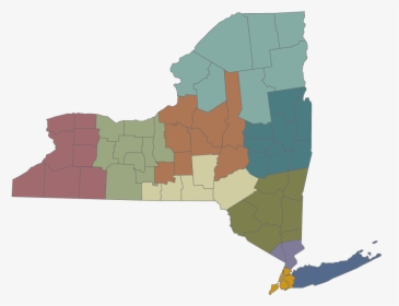 Map Of New York State - Population Center Of New York State, HD Png Download, Transparent PNG