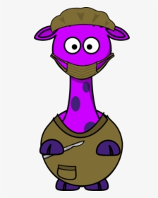 Giraffe As A Doctor - Giraffe Animated, HD Png Download, Transparent PNG