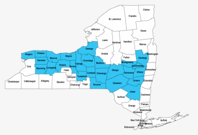 New York Map Py15-16 Nocolor - Lake George On Map, HD Png Download, Transparent PNG