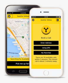 Transparent Taxi Cab Png - Taxi Service App, Png Download, Transparent PNG